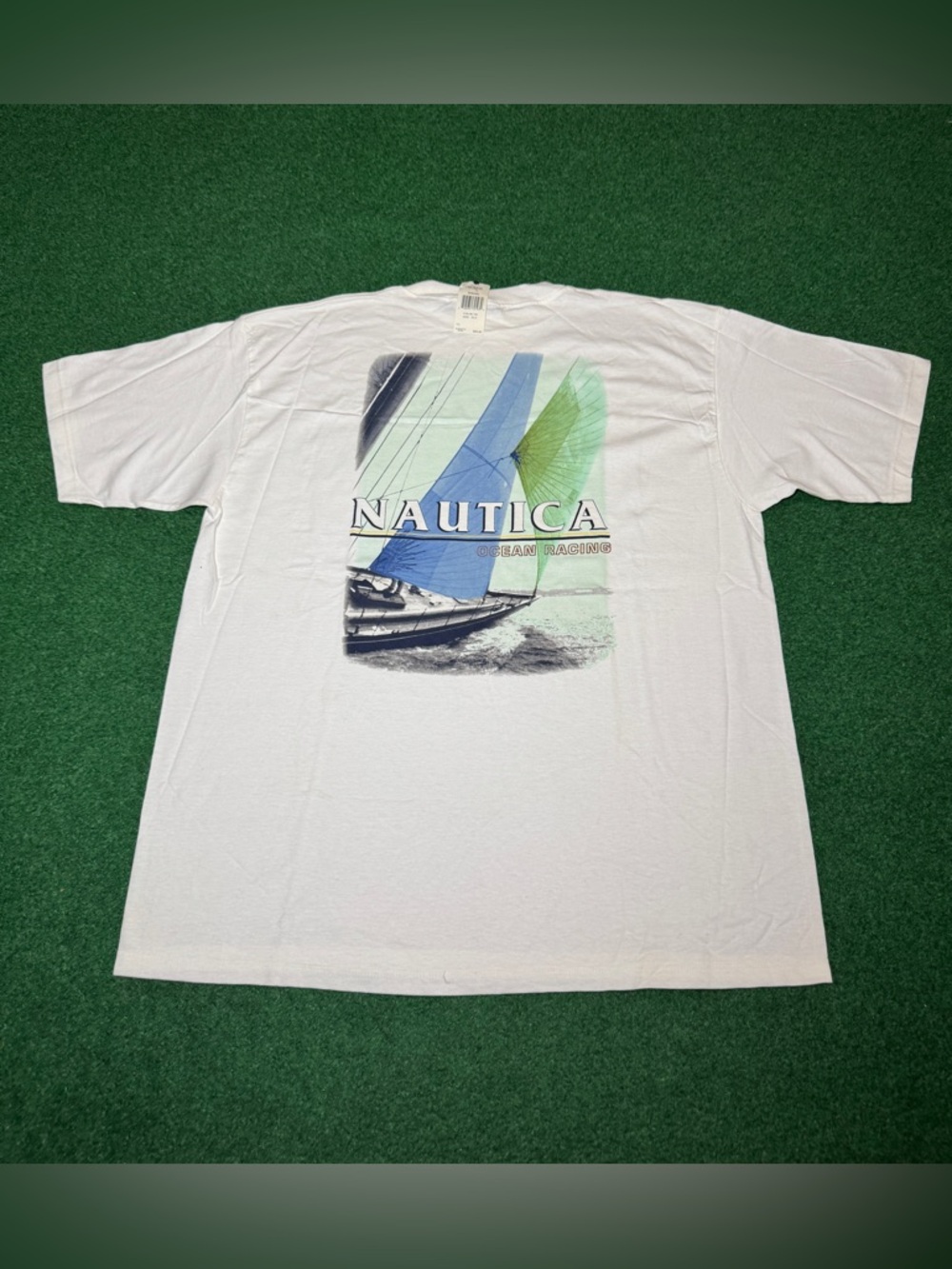 Nautica Sailing Vintage 90s Graphic T Shirt XL/XXL Baggy Preppy Hip Hop